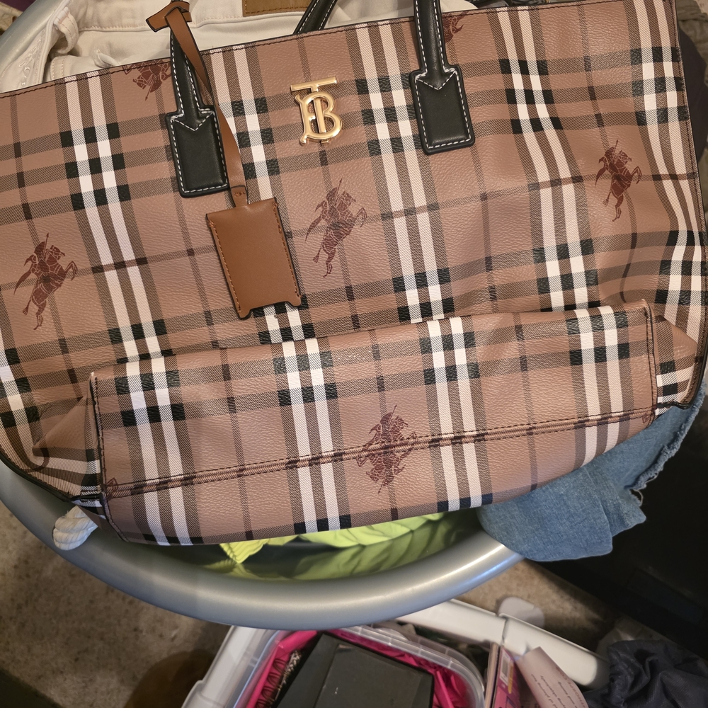 Bur Tan Checkered Womens Bag